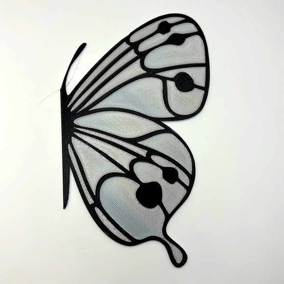 Sliver 3D Printed Butterfly Bookmark - Picture 4 of 4